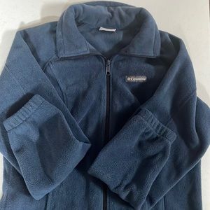 COPY - NEVER WORE!!! Blue Columbia Fuzzy Zip Up Sweater